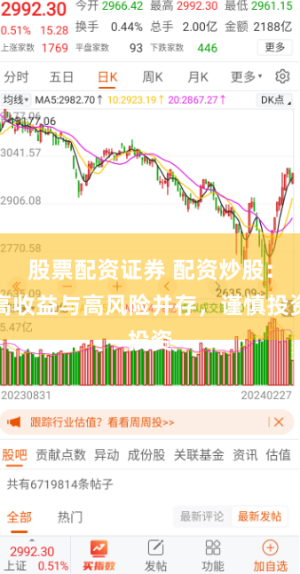 股票配资证券 配资炒股：高收益与高风险并存，谨慎投资